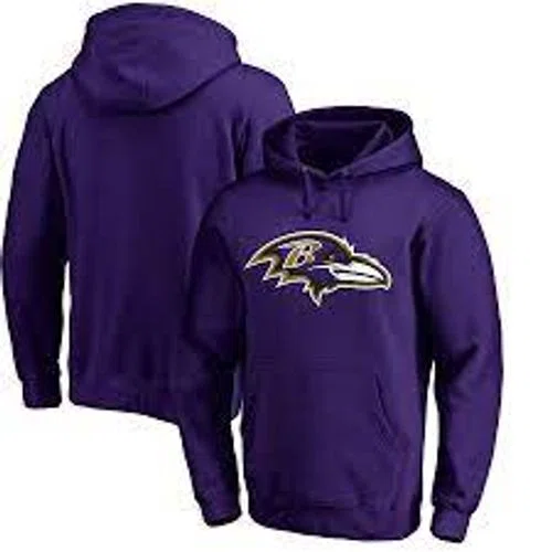 Baltimore Ravens Men's Fanatics Branded Purple Primary Logo Fitted Pullover Hoodie