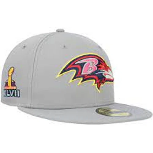 Baltimore Ravens Men's New Era Gray Color Pack 59FIFTY Fitted Hat
