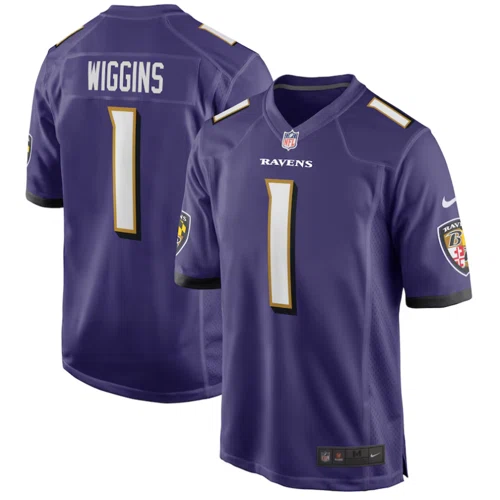 Baltimore Ravens Men's Nike Nate Wiggins Jersey