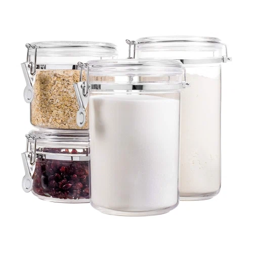 Bellemain 4 Piece Airtight Acrylic Canister Set