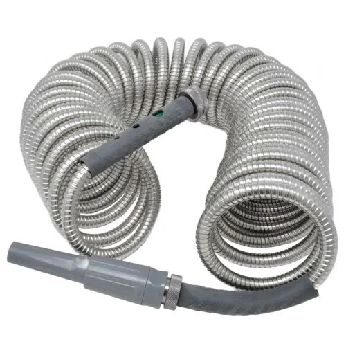 Bernini Coiled Metal Garden Hose