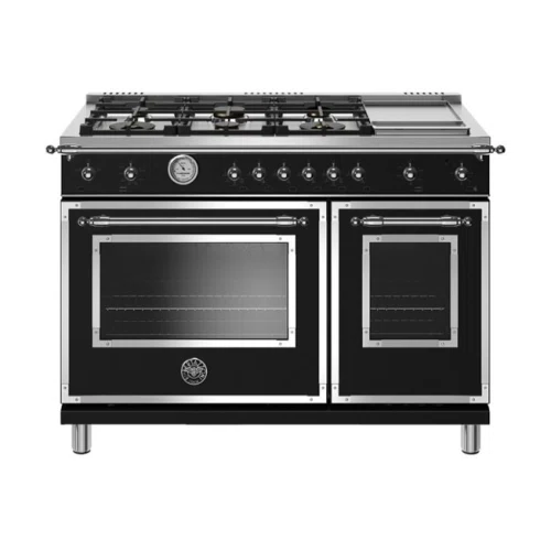 Bertazzoni 48 inch All-Gas Range 6 Brass Burner and Griddle Heritage Series
