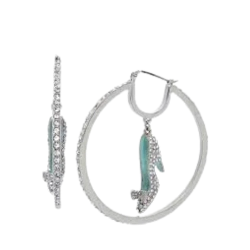 Betsey Johnson Prenup Heel Hoops Crystal