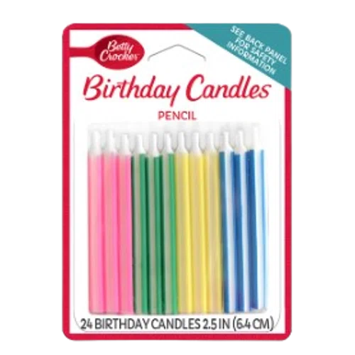 Betty Crocker Pencil Birthday Candles