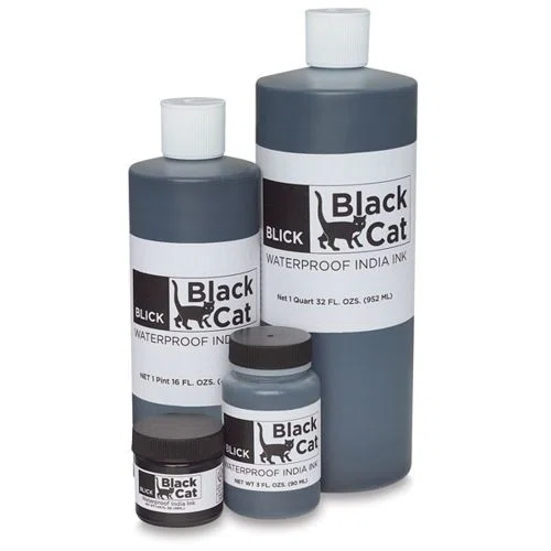 Blick Black Cat Waterproof India Ink