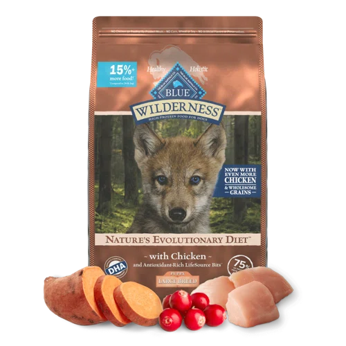 Blue Buffalo BLUE Wilderness Large Breed Puppy Chicken with Wholesome Grains Recipe