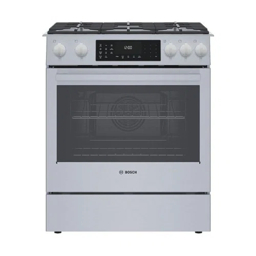 Bosch 4.6 Cu. Ft. Self-Cleaning Slide-In Dual Fuel Convection Range
