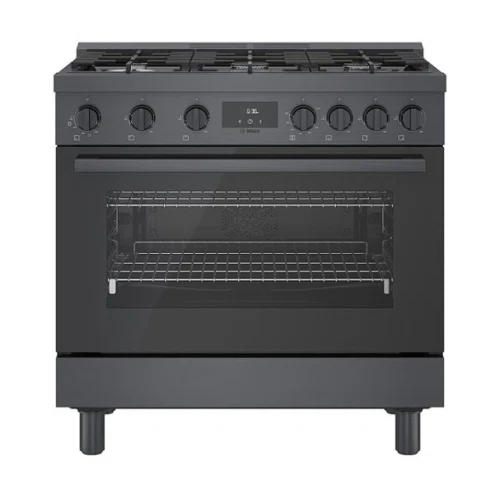 Bosch 800 Series 3.5 cu. ft. Freestanding Gas Convection Range with 6 Dual Flame Ring Burners