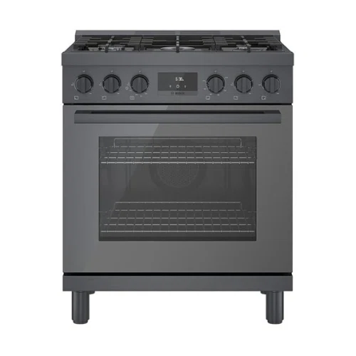 Bosch 800 Series 3.7 cu. ft. Freestanding Gas Convection Range with 5 Dual Flame Ring Burners