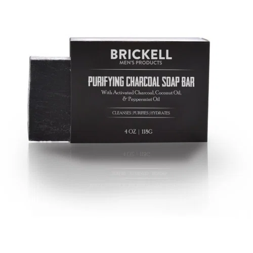 Brickell Men Purifying Charcoal Soap Bar