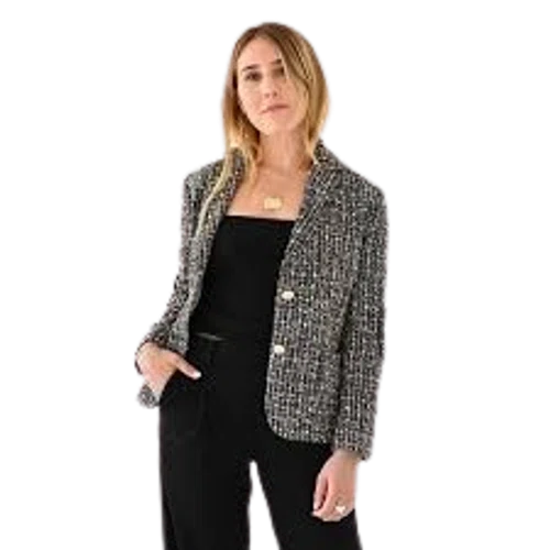 Bungalow Furniture Happy Hour Blazer Boucle Glitter Black
