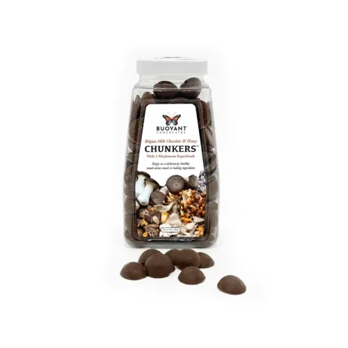 Buoyant Chunkers Belgian Milk Chocolate + Mushrooms + Honey