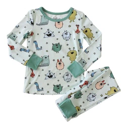 Caden Lane Monster Mash Two Piece Pajama Set