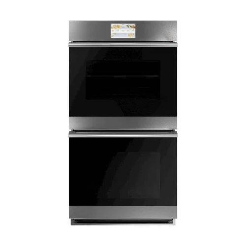 Café Smart Double Wall Oven with Convection in Platinum Glass
