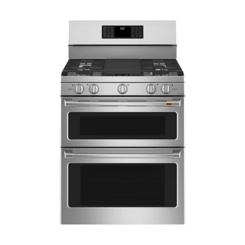 Café Smart SlideIn, FrontControl, Gas DoubleOven Range with Convection CGS750P4MW2 Deals
