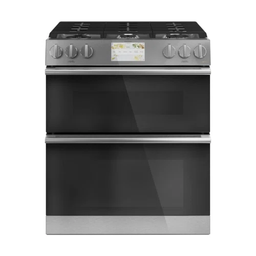 Café Smart SlideIn, FrontControl, Gas DoubleOven Range with