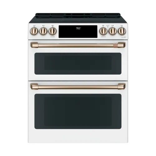 Café Smart Slide-In, Front-Control, Induction and Convection Double-Oven Range