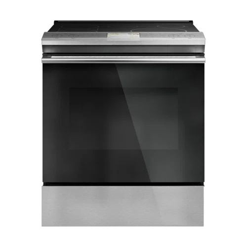 Café Smart Slide-In, Front-Control, Induction and Convection Range in Platinum Glass
