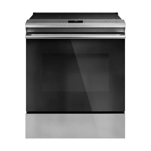 Café Smart Slide-In, Front-Control, Radiant and Convection Range in Platinum Glass