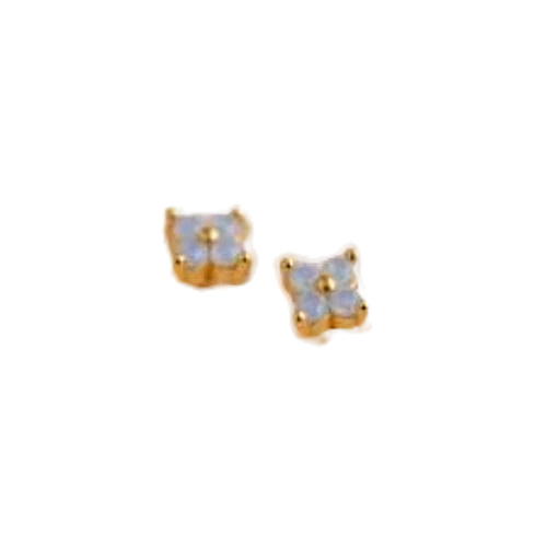 Caitlyn Minimalist Ivy Flower Studs