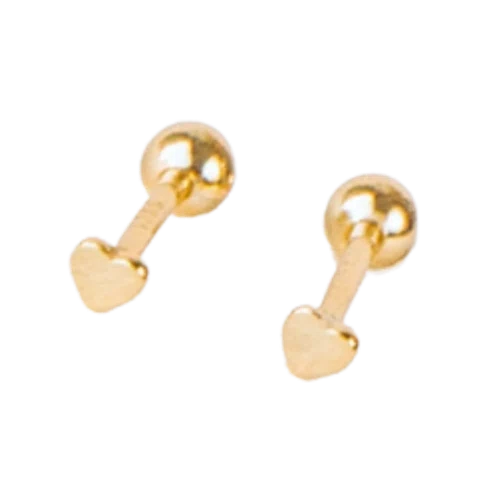 Caitlyn Minimalist Tiny Heart Studs