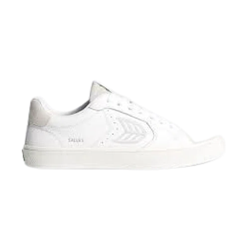 Cariuma Salvas White Premium Leather & Suede/Ice