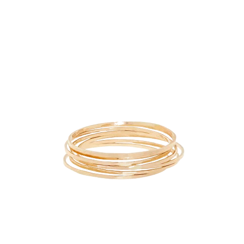 Catbird Threadbare Gold Stacking Ring