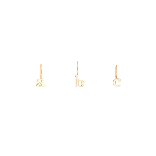 Catbird Tiniest Alphabet Charm