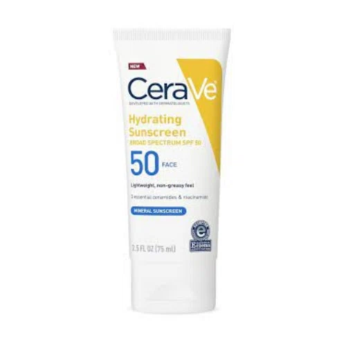 CeraVe Hydrating Mineral Sunscreen SPF 50 Face Lotion