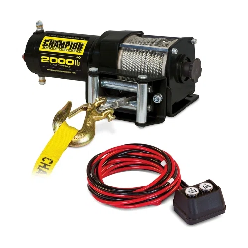 Champion Power Equipment 12003 2000-lb. ATV/UTV Winch Kit 