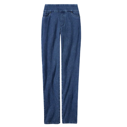 Coldwater Creek Knit Denim Mid Rise Slim-Leg Jeans