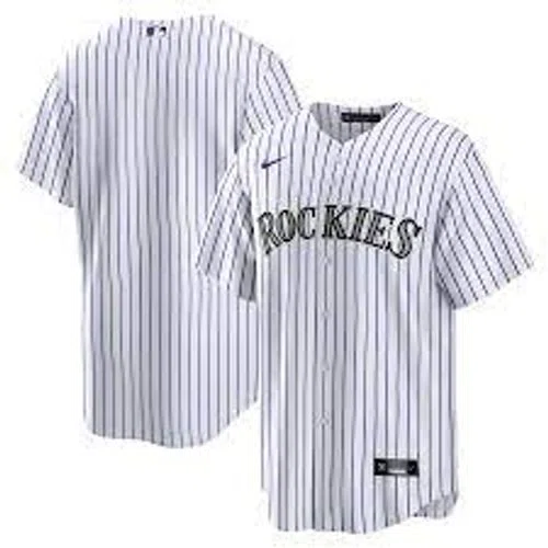 Colorado Rockies Men's Nike White Home Blank Replica Jersey