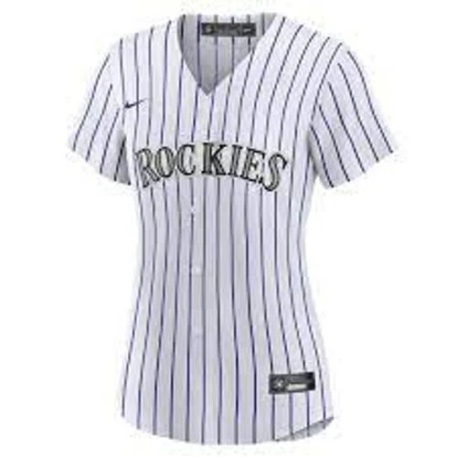 Colorado Rockies Women's Nike White Home Blank Replica Jersey