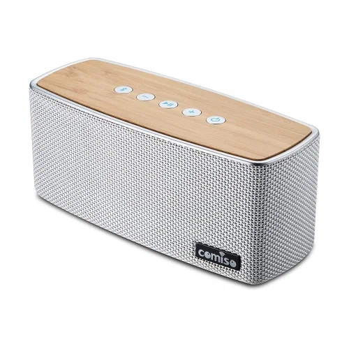 Comiso Bluetooth Speakers, 20W Loud Wood Home Audio Outdoor Portable Wireless Speaker