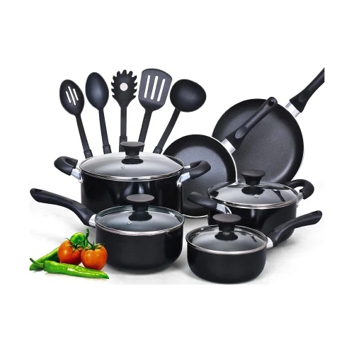 Cook N Home Nonstick Stay Cool Handle Cookware Set