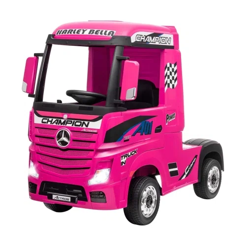 Costzon Ride on Truck, 12V Licensed Mercedes Benz Actros with Trailer, Remote Control