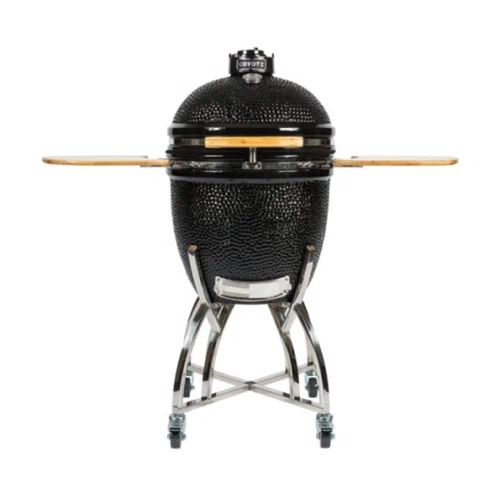 Coyote Asado Charcoal Smoker with Cart and Side Shelves