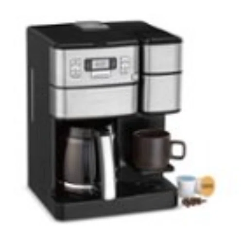 Cuisinart Coffee Center Grind & Brew Plus 12-Cup Coffee Maker with Carafe and Single Serve Brewer