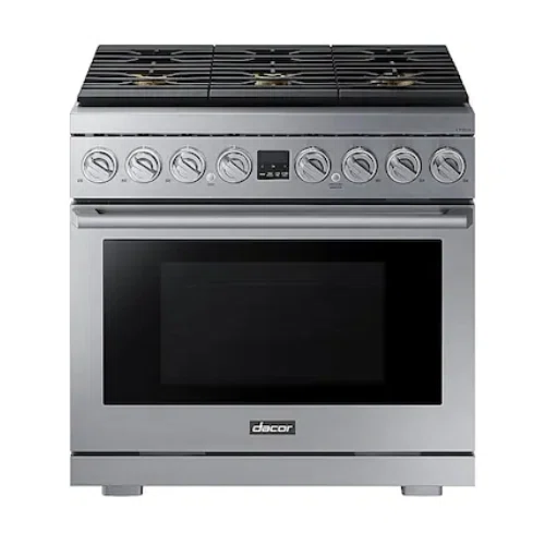 Dacor Transitional 6.3 Cu. Ft. Freestanding Dual Fuel Four Part Convection Range
