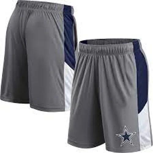 Dallas Cowboys Men's Fanatics Branded Gray Primary Logo Shorts