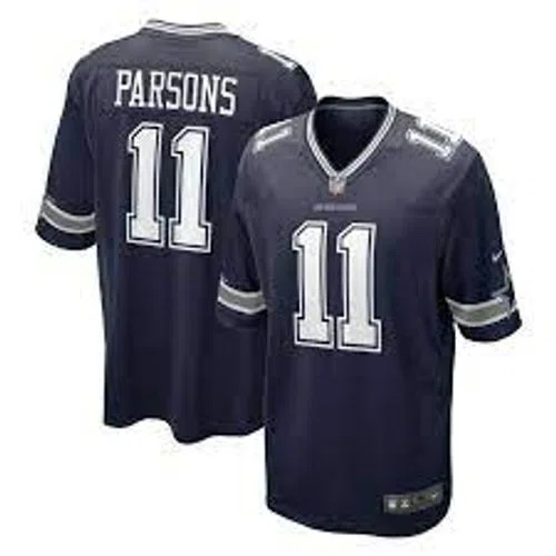 Dallas Cowboys Men's Nike Micah Parsons Navy Game Jersey