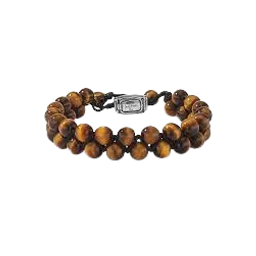 David Yurman Spiritual Beads Two Row Woven Bracelet