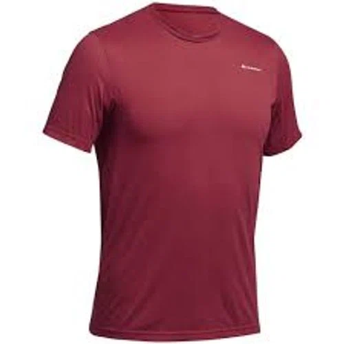 Decathlon Quechua Men's Synthetic Short-Sleeved Hiking T-Shirt MH100