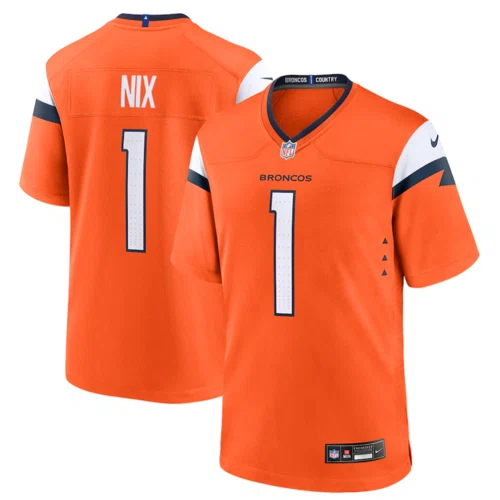 Denver Broncos Men's Nike Bo Nix Jersey