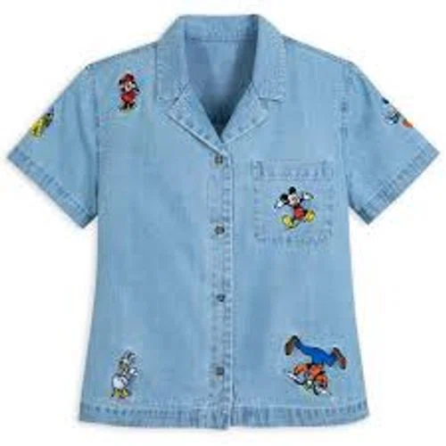 Disney Store Mickey Mouse and Friends Denim Shirt