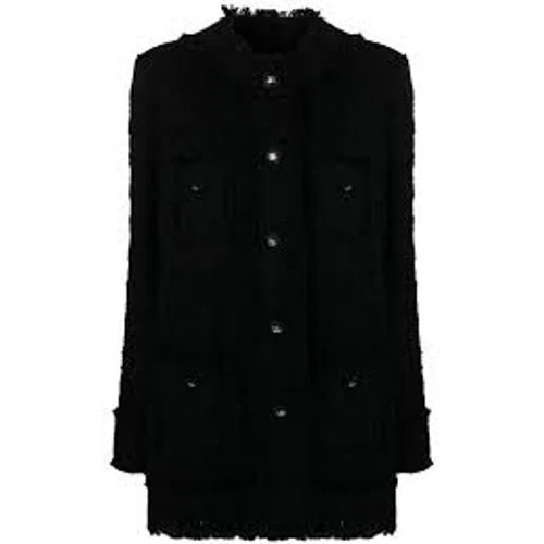Dolce & Gabbana Single-breasted Tweed Coat