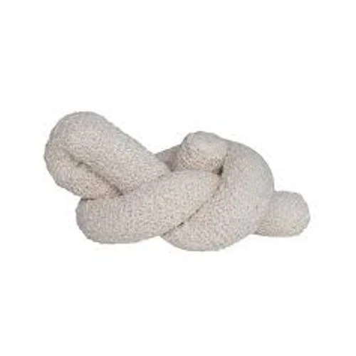 Domani Home Woven Cotton Boucle Knot Pillow