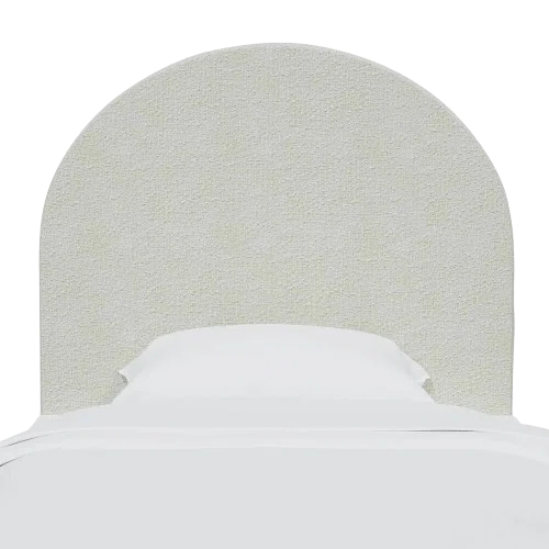 Dormify Boucle Charging Rounded Headboard