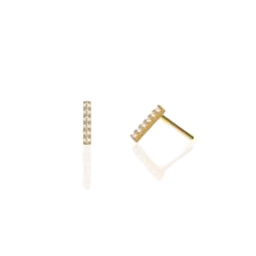 Doviana CZ Bar Studs