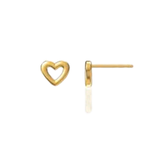 Doviana Hollow Heart Stud Earrings